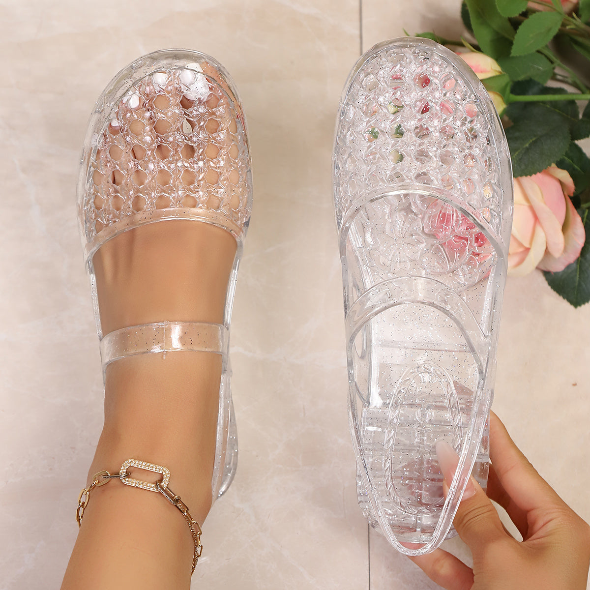 Women's White Shoes - product view 3
