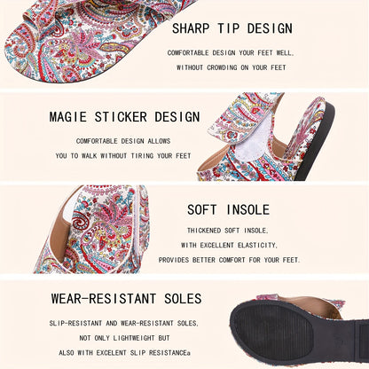 Women's Red Printed Shoes - product view 4