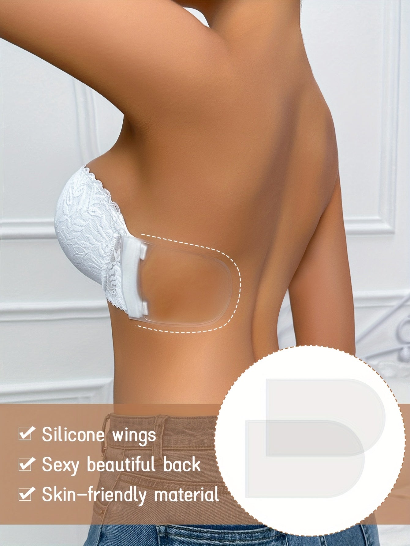 Women’s Seamless Bra - Lace Detail Comfort