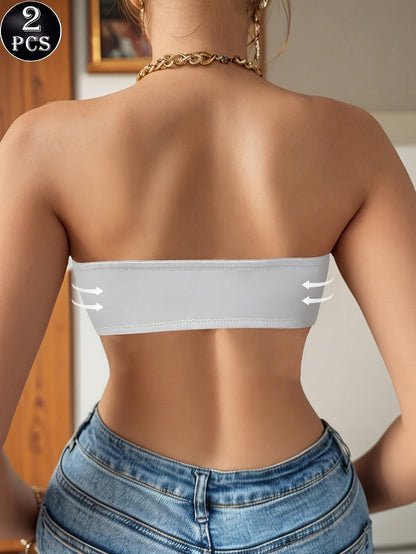 Women's Seamless Bralette - 2-Pack Removable Pads, Everyday Support