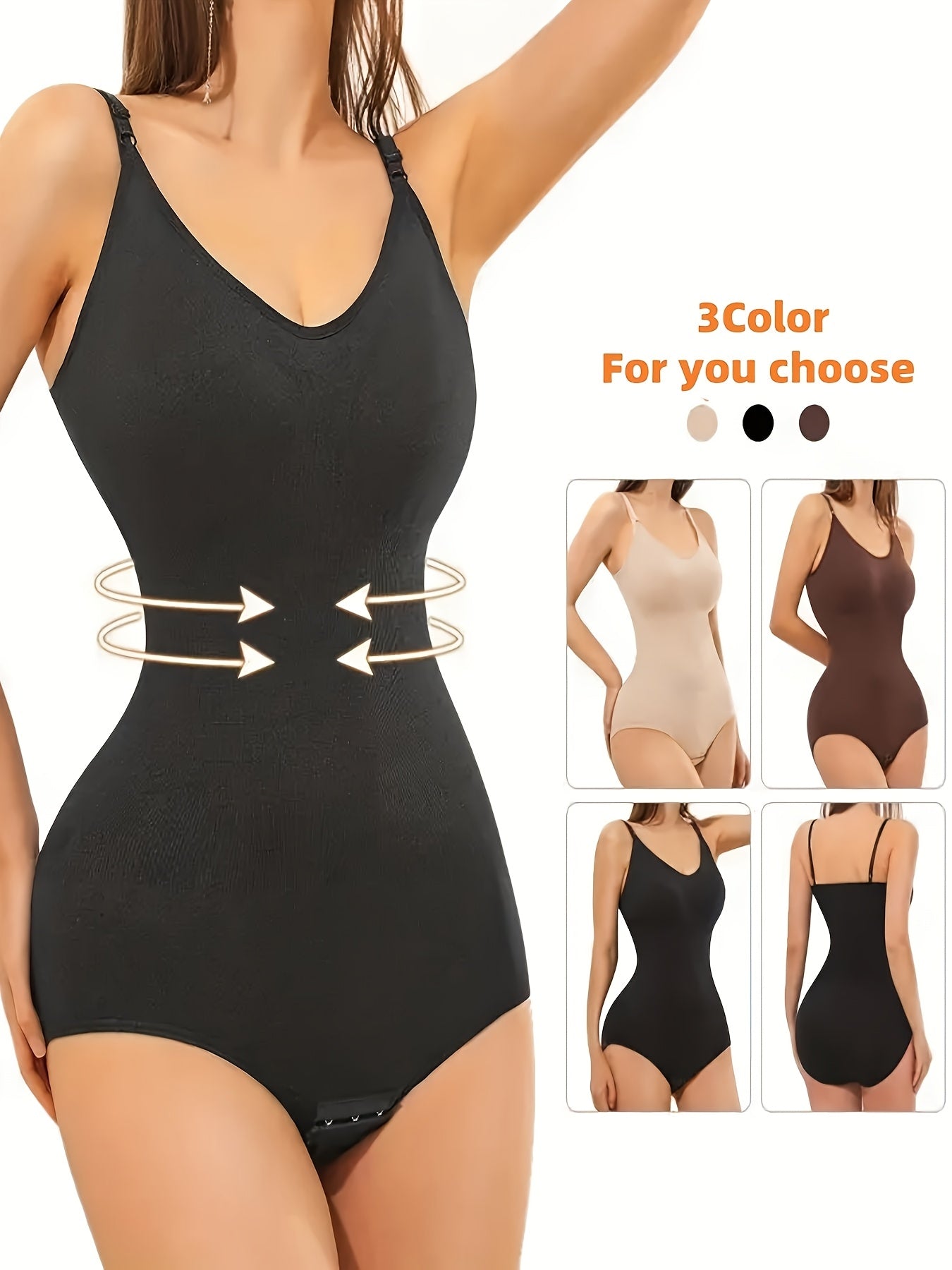 Women's Seamless Shapewear Bodysuit - Regular Fit Style 8117