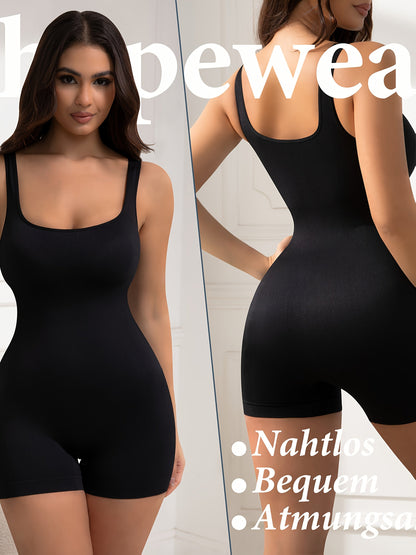 Women's Seamless Shapewear Bodysuit - Shorts-Style Full Body Shaper
