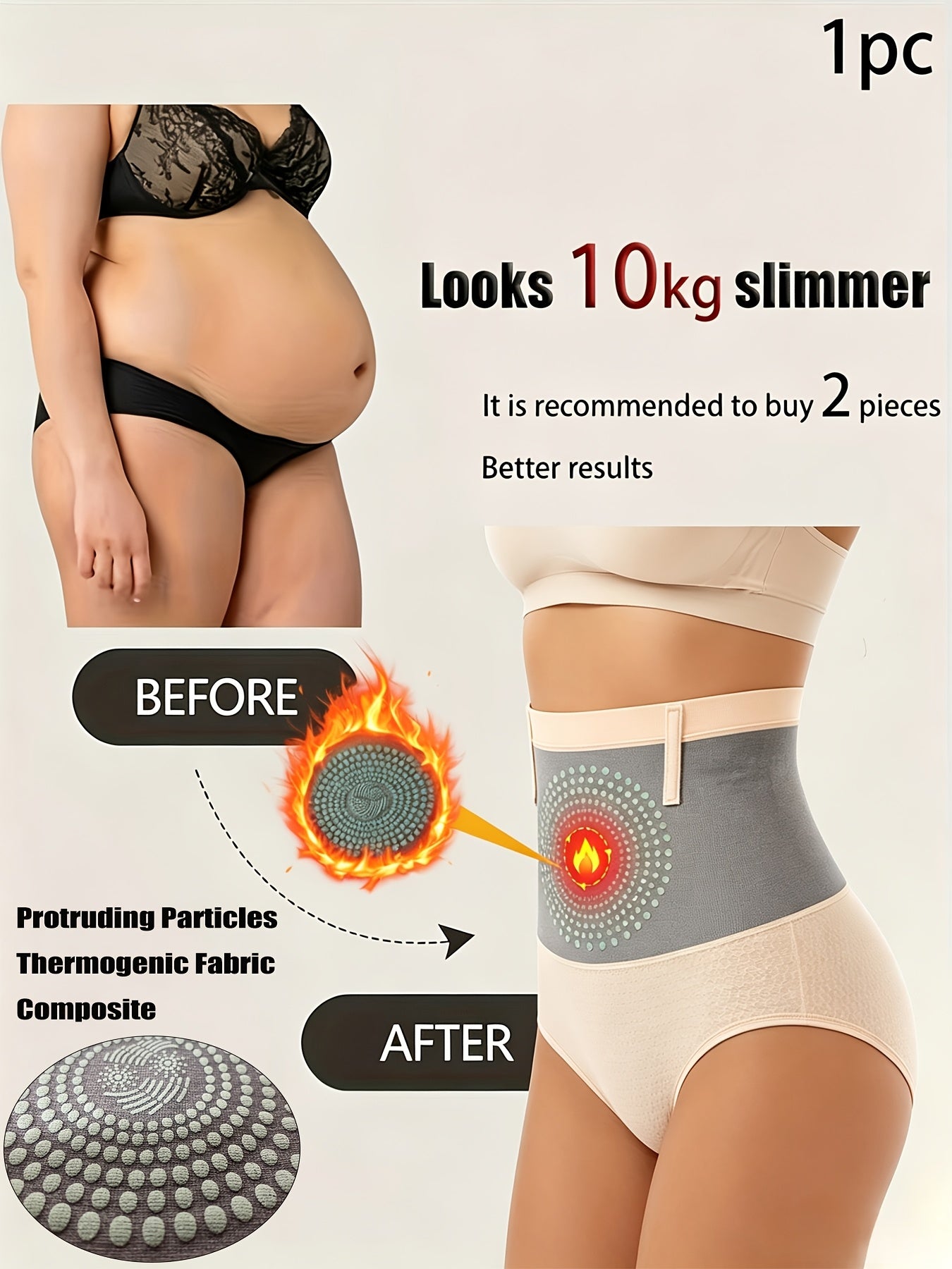 1 Pack Hip Lift Waist Shapewear Abdominal Compression Control and Butt Lift to - product view 19