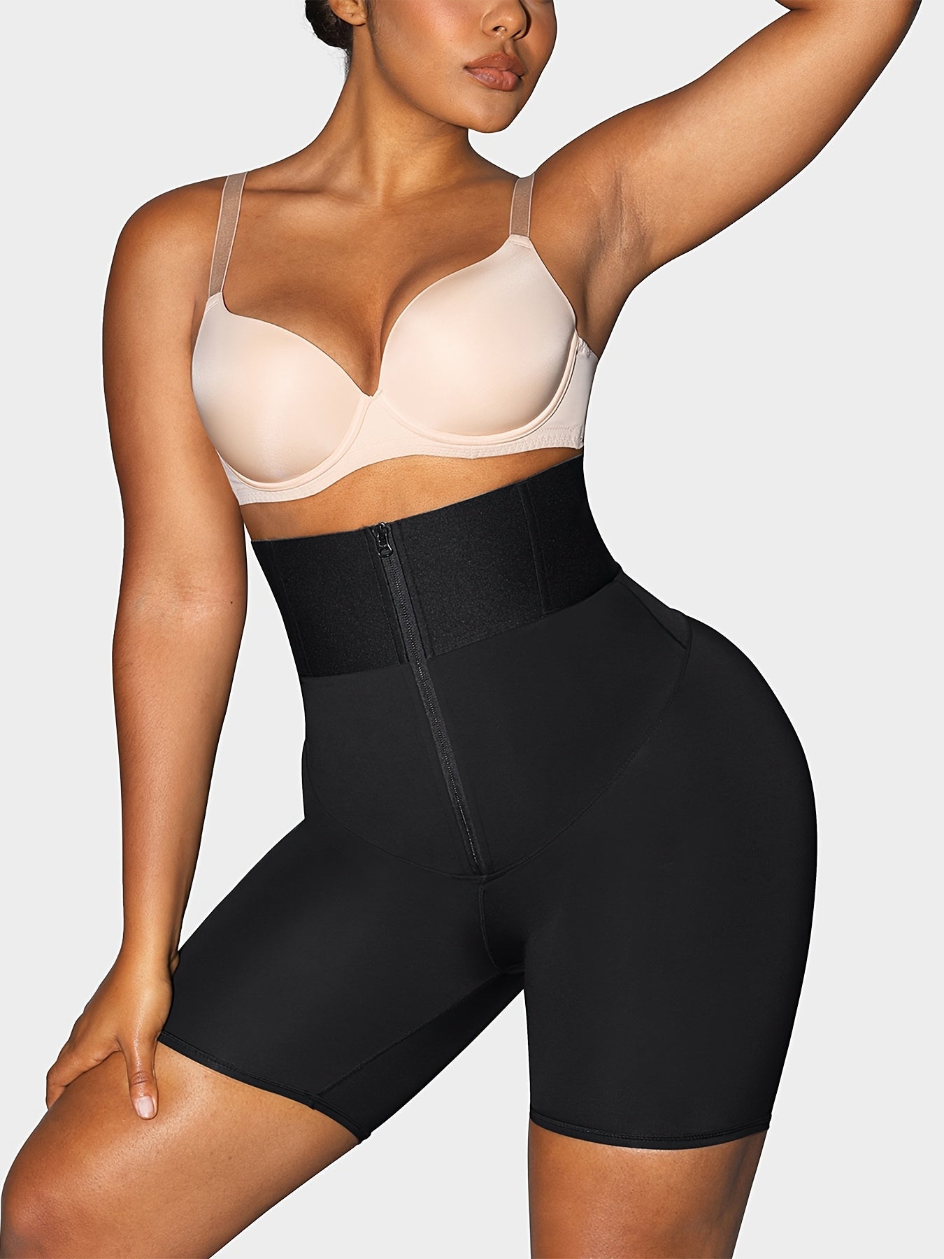 Women's Black High-Waist Shorts - product view 4