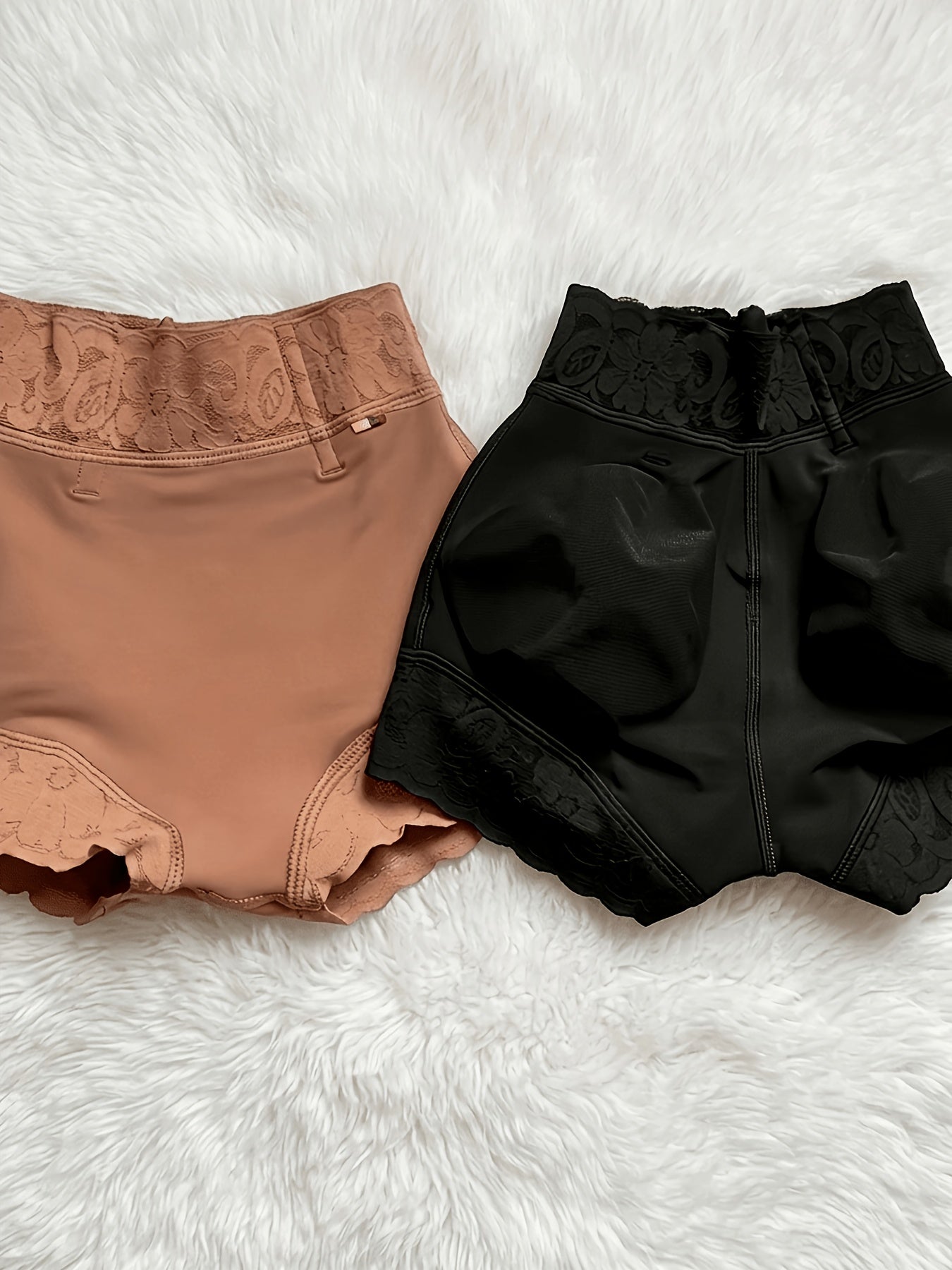 Women's Black Lace Shorts - product view 6