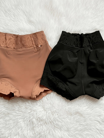 Women's Black Lace Shorts - product view 6