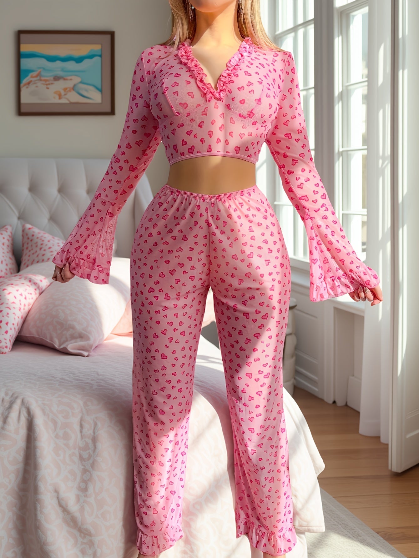 Women's Sheer Pajama Set - Sheer Comfort