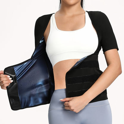 Women's Blue Polyester Short-Sleeve Top - product view 1