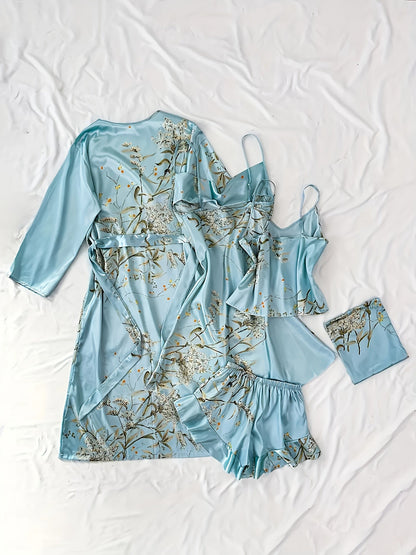 Women's Shorts Outfit Set - Printed Style 289701