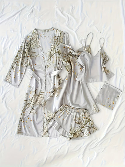 Women's Shorts Outfit Set - Printed Style 289701