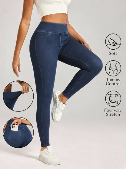 Women's Skinny Jeans - High-Waist Fit 085029 detail image - detail view 13