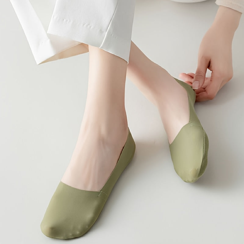 Women's Solid Color Ankle Socks - 10-Pair Pack