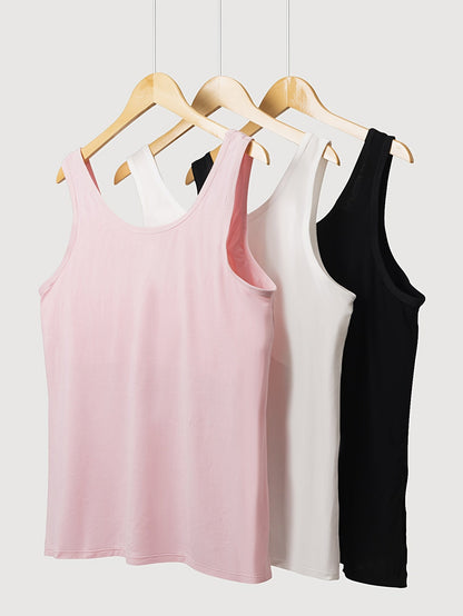 Women's Solid Color Camisole - Sleeveless 602341 detail image - detail view 4