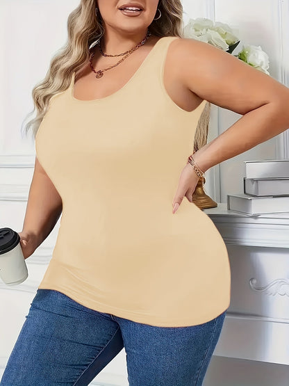 Women's Solid Color Tank Top - 3-Pack Classic Neck Style 707237 detail image - detail view 6