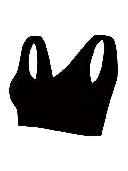 Women's Sports Bra - 3-Pack Ribbed, Soft Support