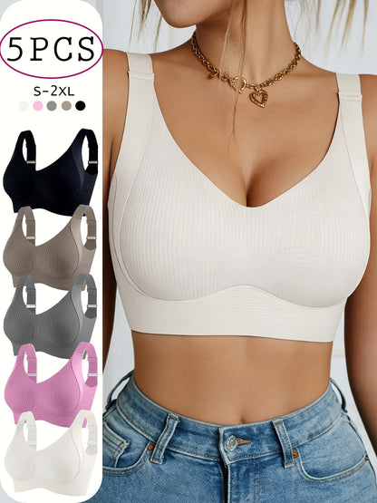 5pcs-A Knit Bra - product view 10