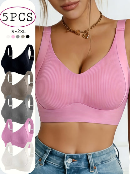 5pcs-A Knit Bra - product view 6