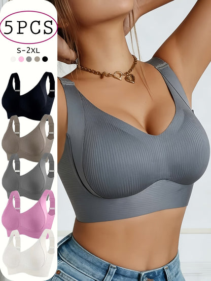 5pcs-A Knit Bra - product view 8
