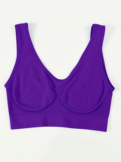 Women's Sports Bra - 5-Pack Seamless, Soft Support