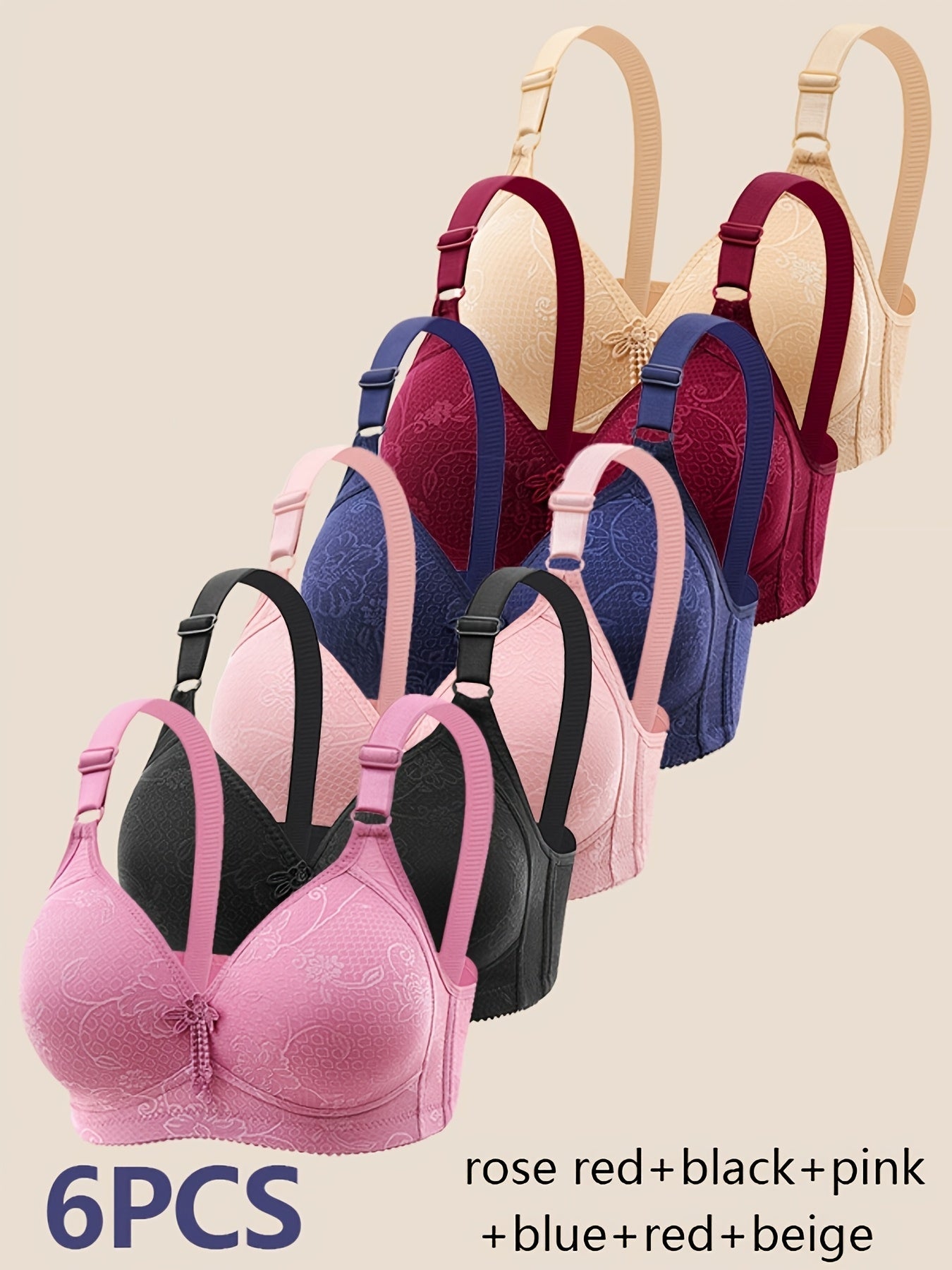 Women's Sports Bra - 6-Pack Everyday Support