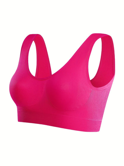 Women's Sports Bra - Seamless, Soft Support - Mix Color 7P