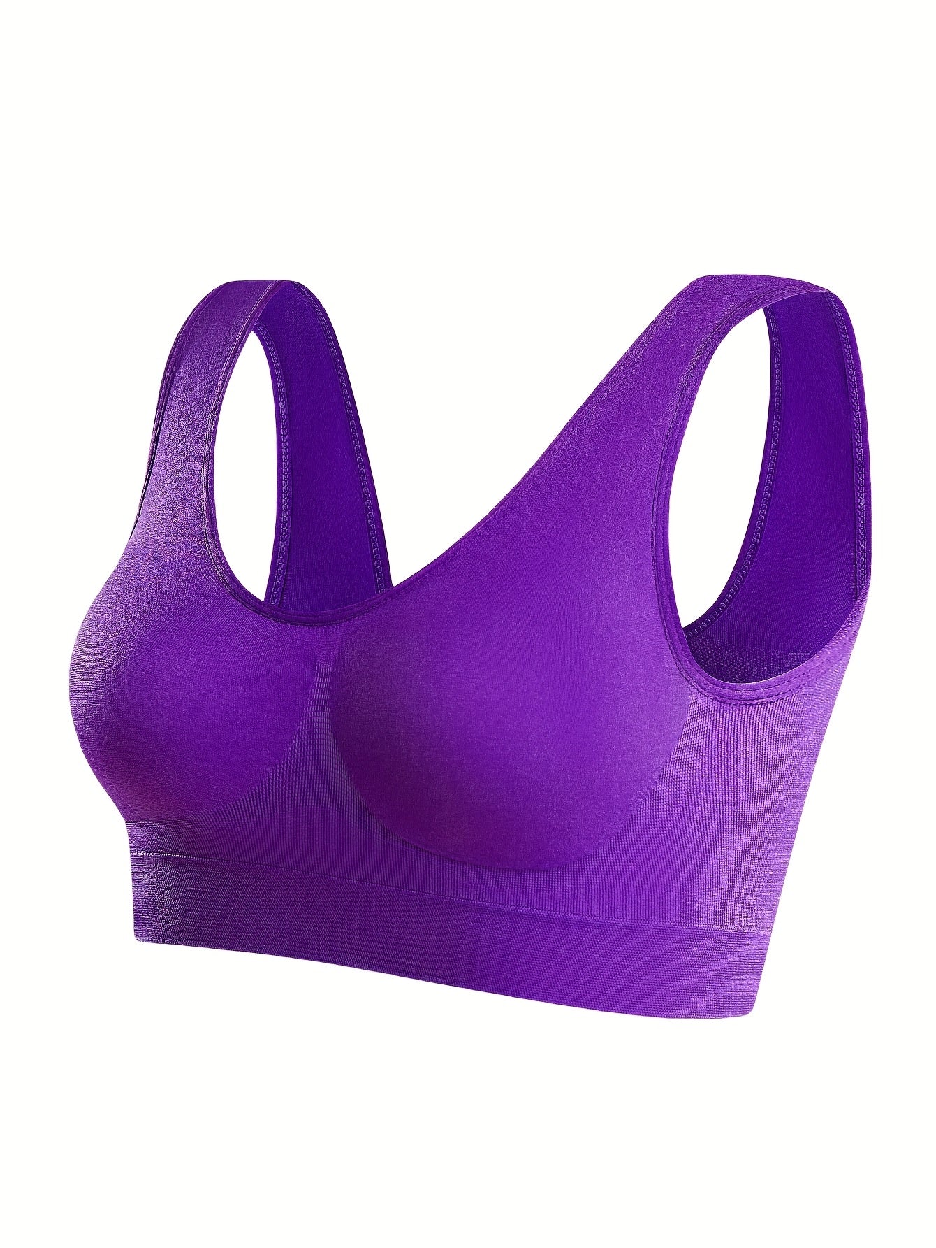 Women's Sports Bra - Seamless, Soft Support - Mix Color 7P