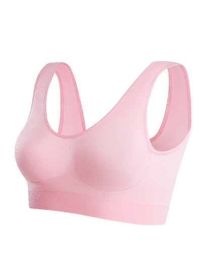 Women's Sports Bra - Seamless, Soft Support - Mix Color 7P