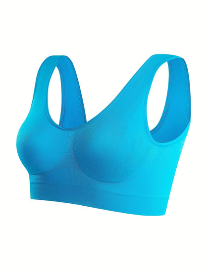 Women's Sports Bra - Seamless, Soft Support - Mix Color 7P