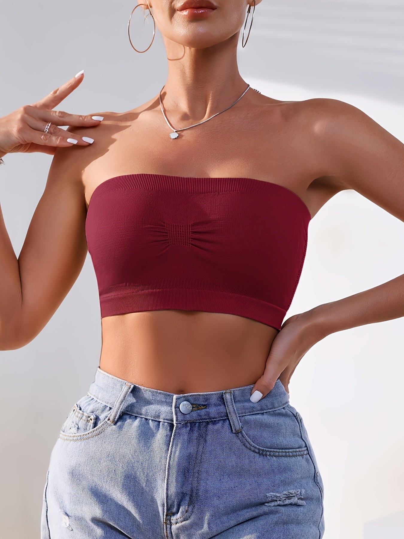 Women's Strapless Wireless Bra - 5-Pack Seamless, Wireless