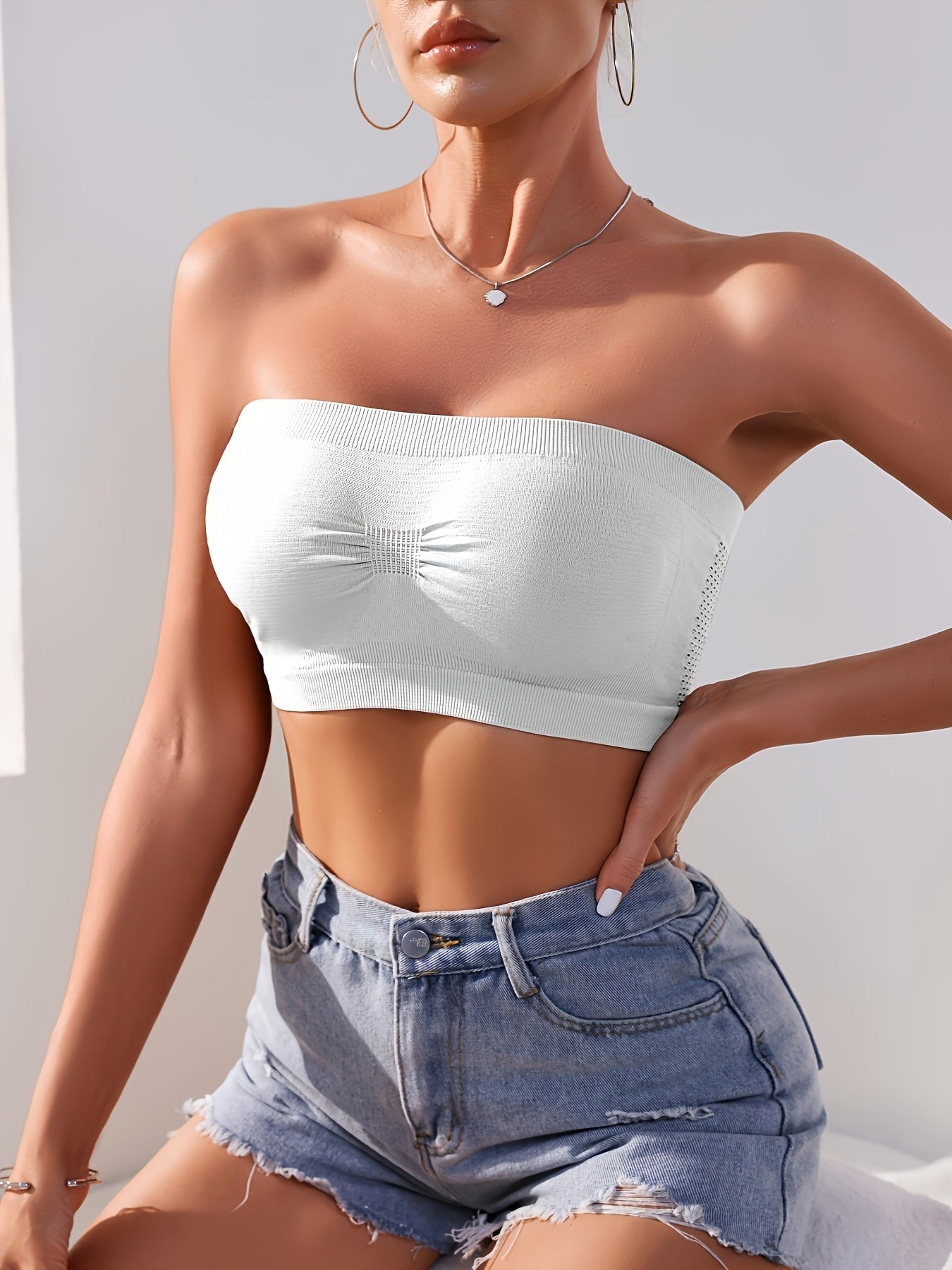 Women's Strapless Wireless Bra - 5-Pack Seamless, Wireless
