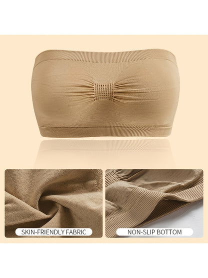 Women's Strapless Wireless Bra - 5-Pack Seamless, Wireless