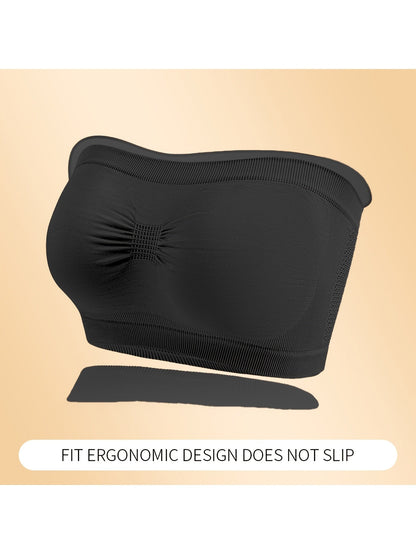 Women's Strapless Wireless Bra - Padded, Medium Support