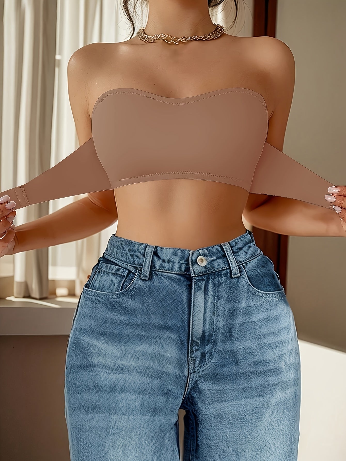 Women's Strapless Wireless Bras 3-Pack - Padded