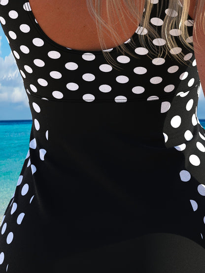 Women's Tankini - Polka Dot 2-Piece Beach Style detail image - detail view 8