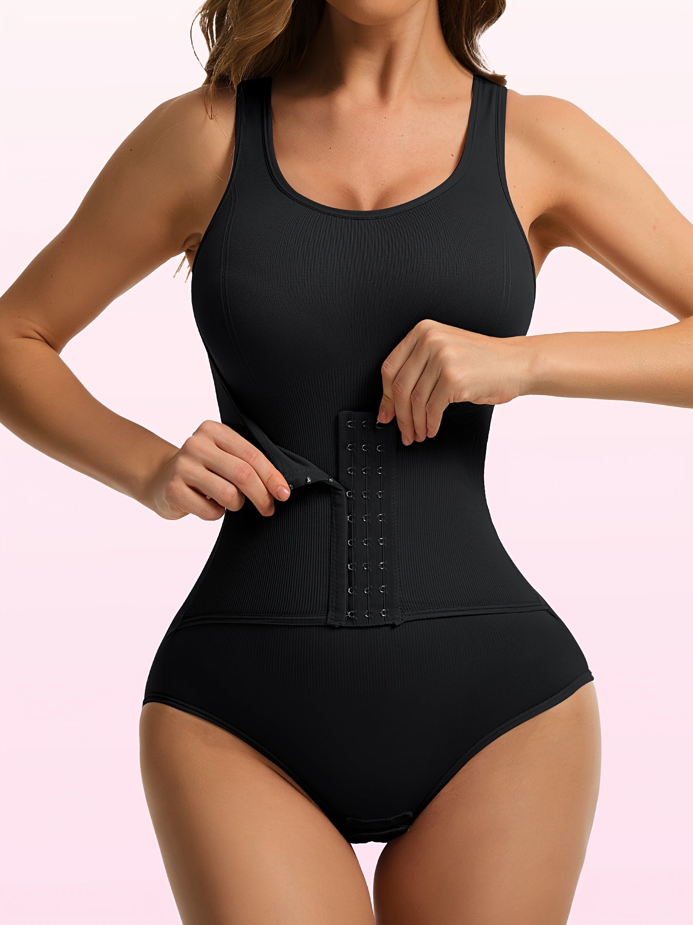 Women's Targeted Control Shapewear Bodysuit - Butt Lift Body Smoothing, Apricot