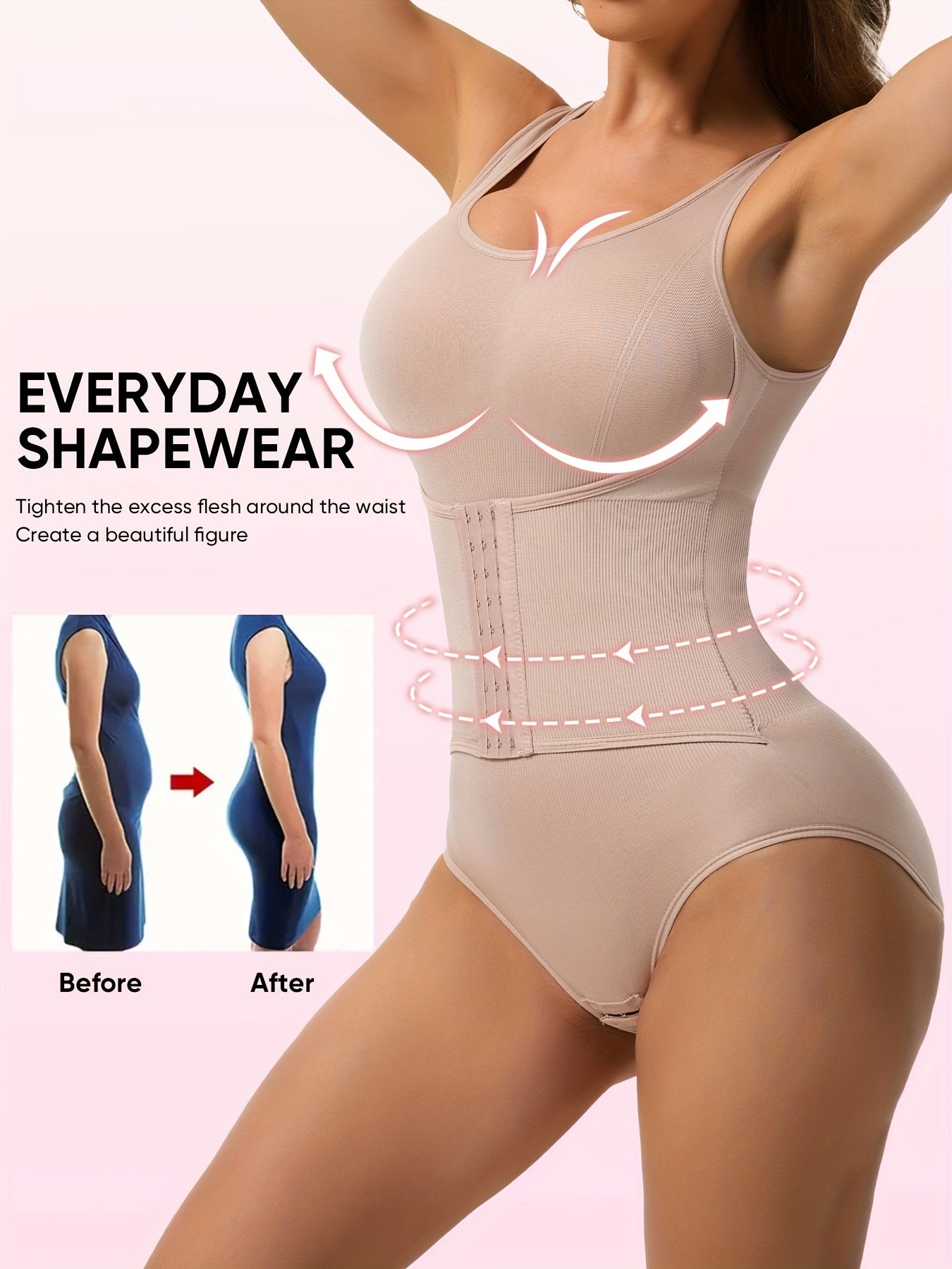Women's Targeted Control Shapewear Bodysuit - Butt Lift Body Smoothing, Mixed colors Edition 48