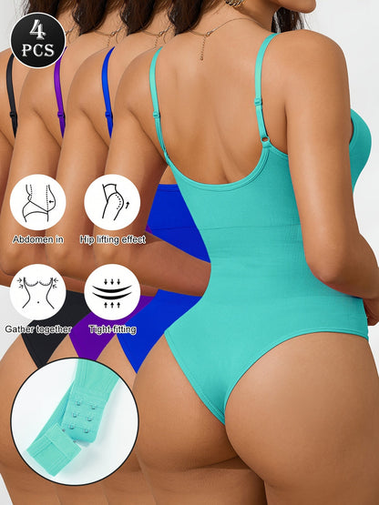 Women's Targeted Control Shapewear Bodysuit - Butt Lift Body Smoothing, Mixed colors Edition 49