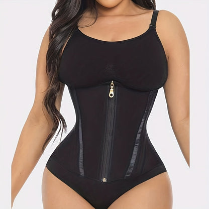One piece Waist shaping Corset with Zipper Closure Tummy control Waist Cincher - product view 2