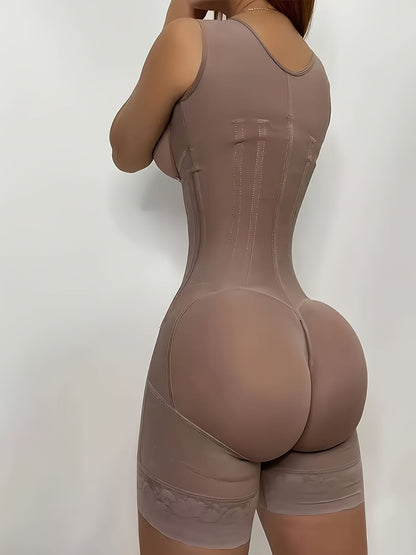 Women's Targeted Control Waist Cincher - Zip Front Plus Size Body Smoothing
