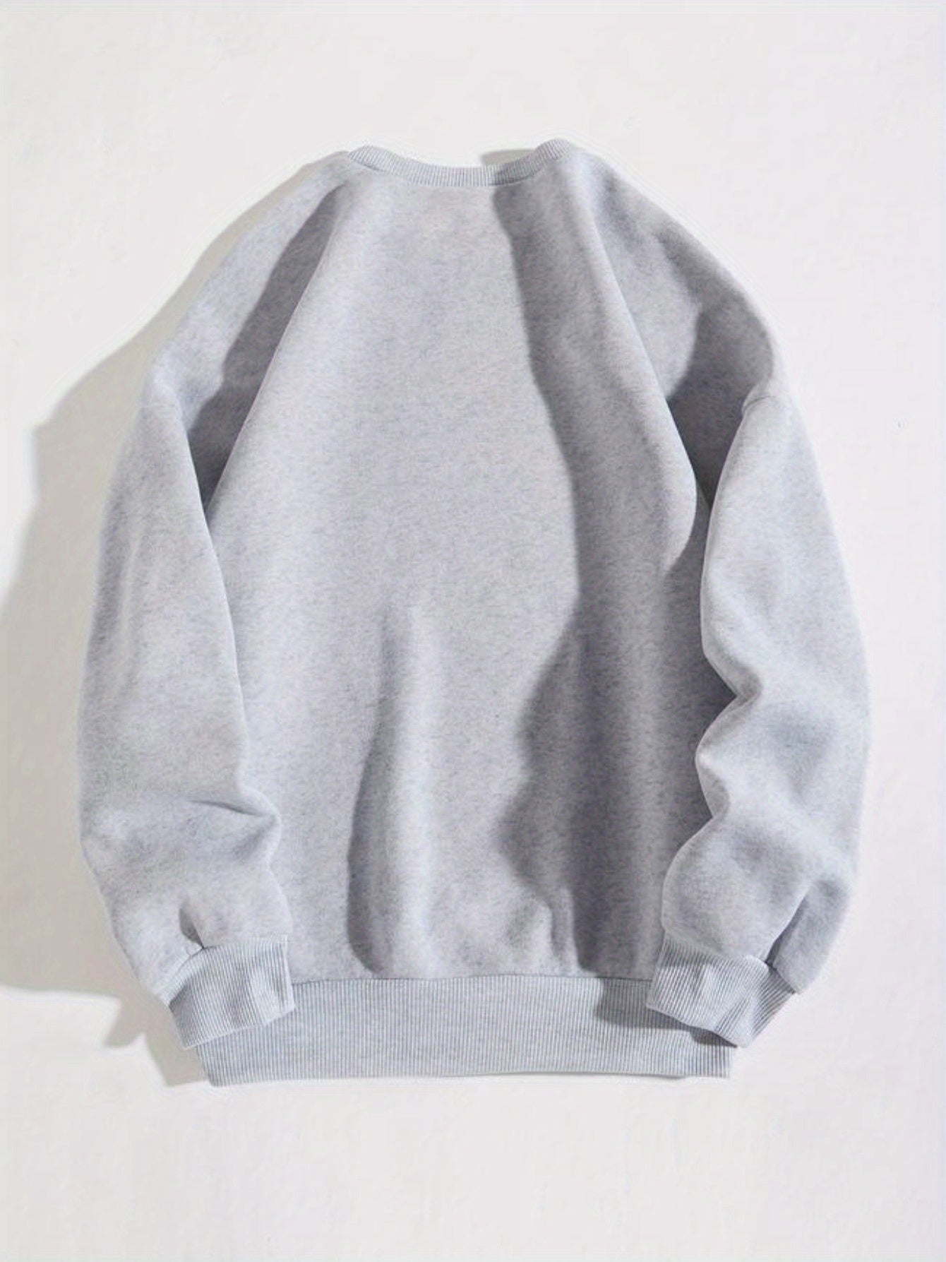 Women's Textured Crewneck Sweatshirt - Regular Fit Crew Neck Style 6933 detail image - detail view 6