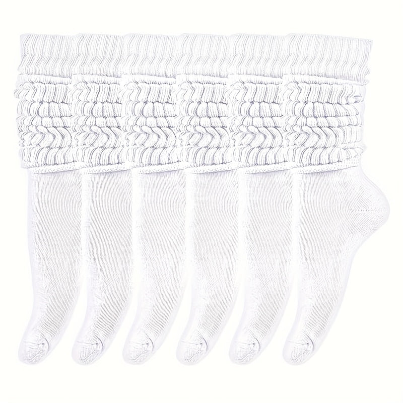 6 Pairs Of Women's Pile Socks Long Leg Socks Autumn And Winter Warm And - product view 3