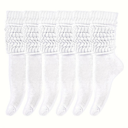 6 Pairs Of Women's Pile Socks Long Leg Socks Autumn And Winter Warm And - product view 3