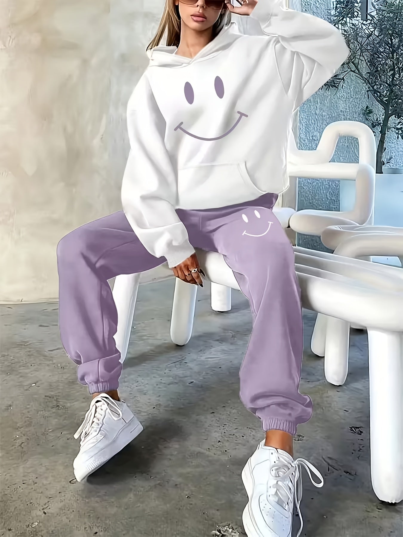 Women's Tracksuit Set - Active Printed Style 35 detail image - detail view 12
