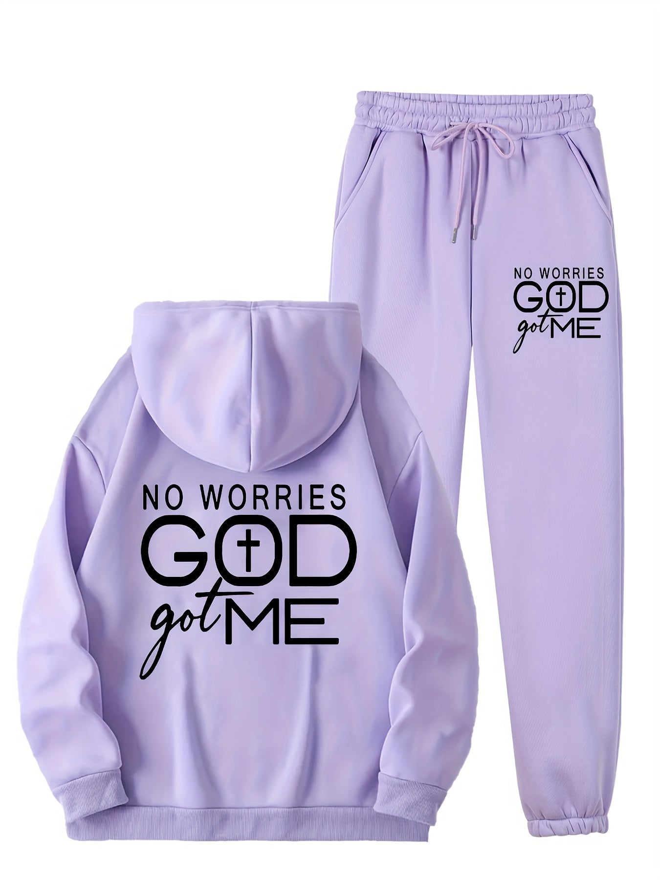 Women's Light Purple Polyester Printed Sweatshirt - product view 7