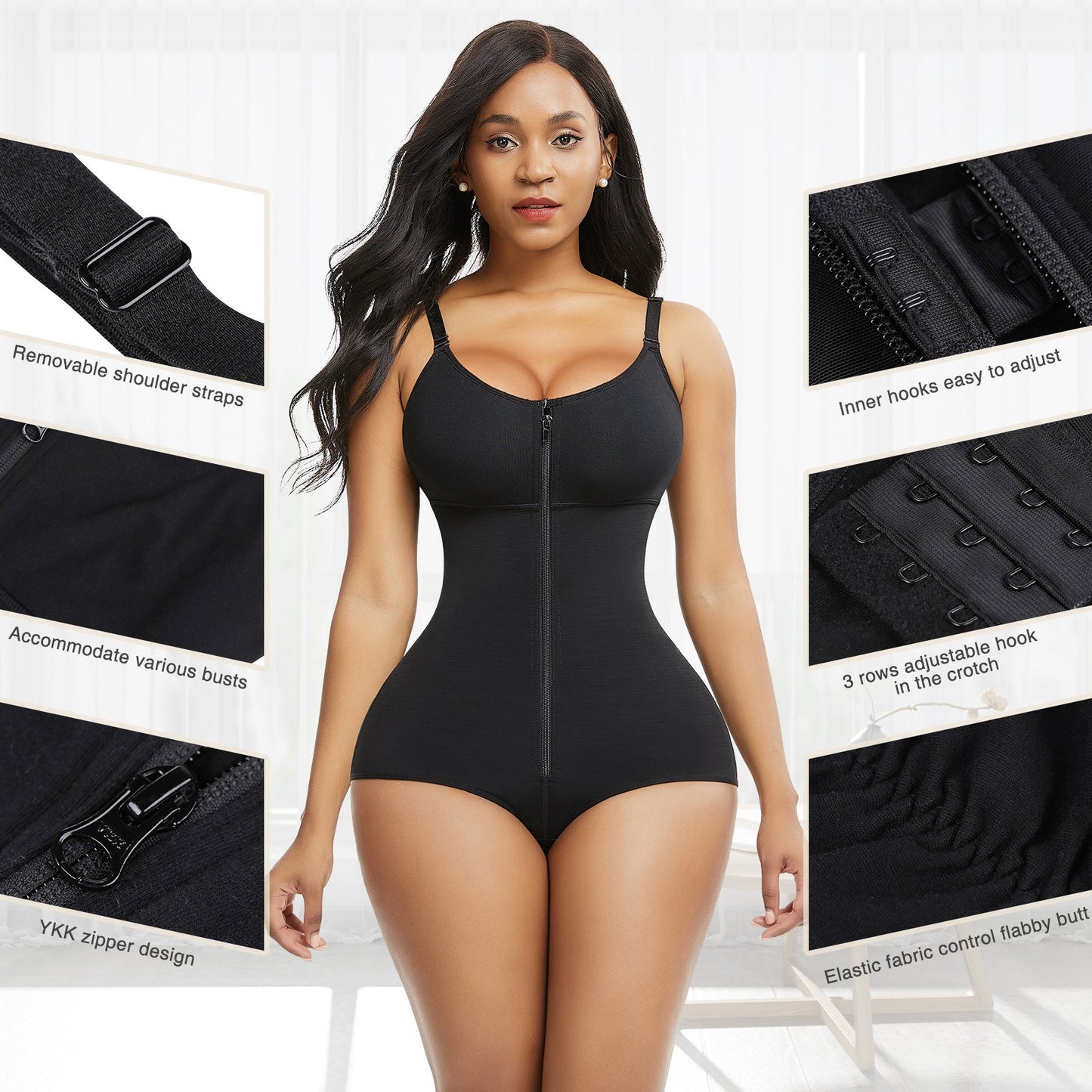 Women's Tummy Control Shapewear Bodysuit - Regular Fit Style 6693