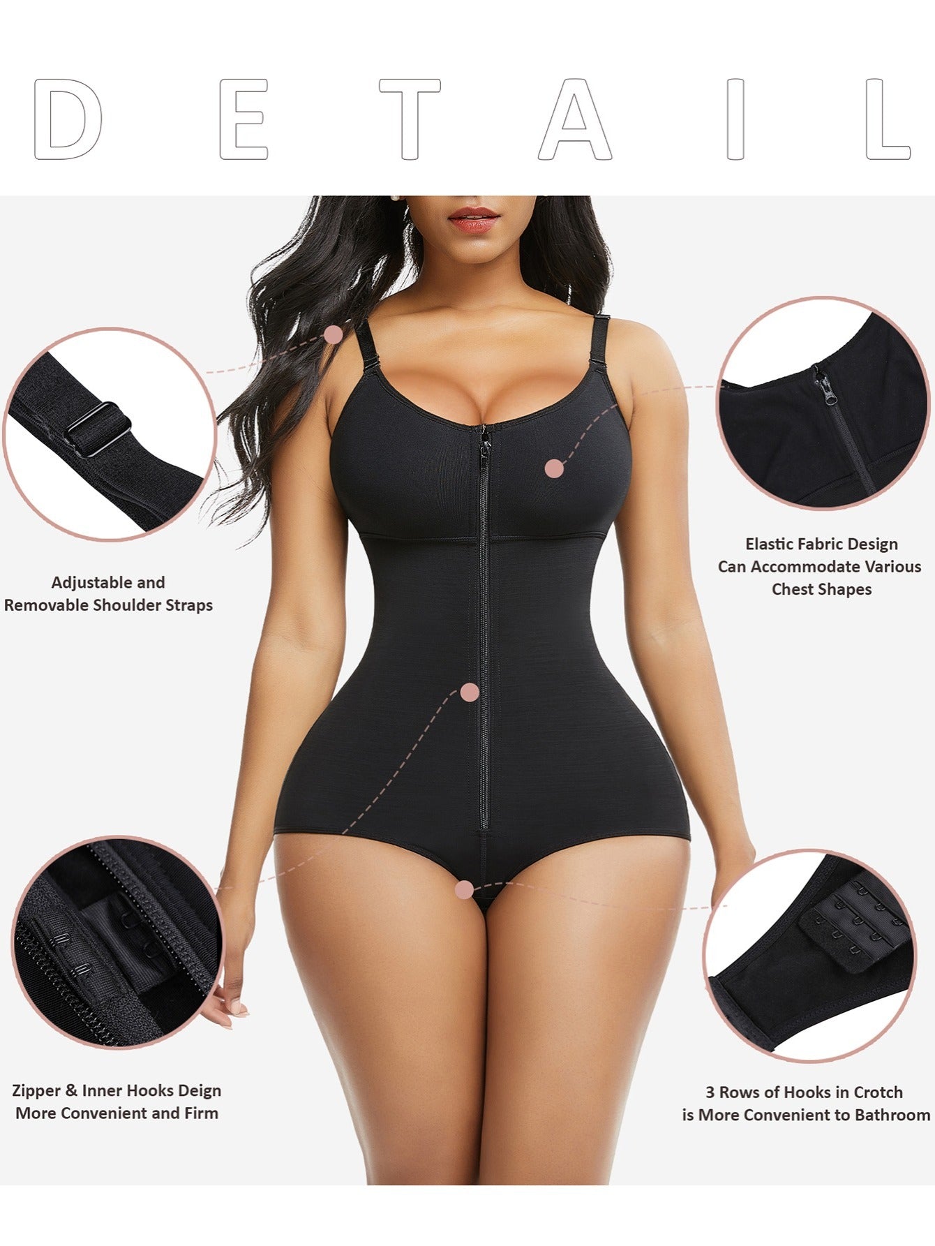 Women's Tummy Control Shapewear Bodysuit - Regular Fit Style 6693