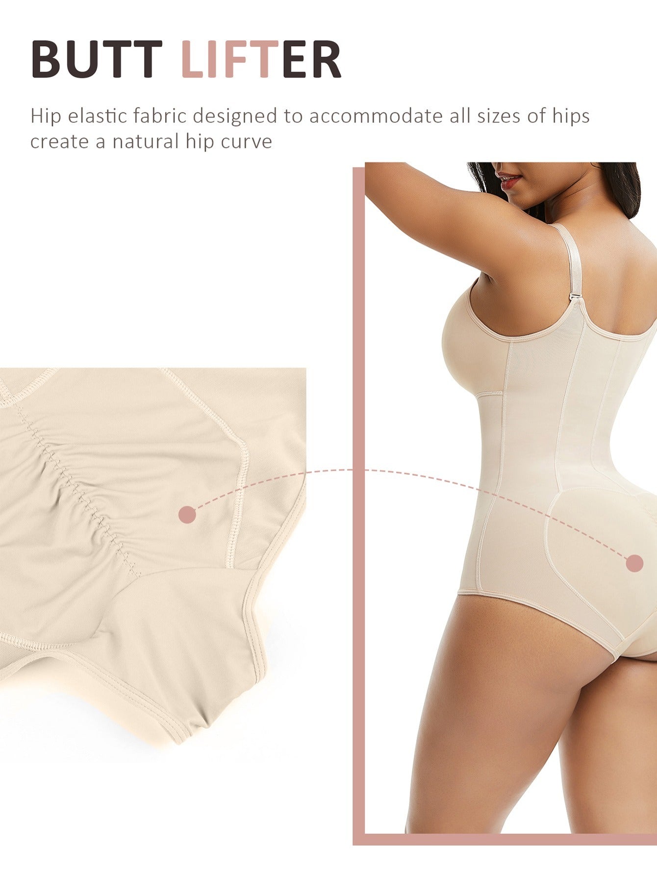 Women's Tummy Control Shapewear Bodysuit - Regular Fit Style 6693