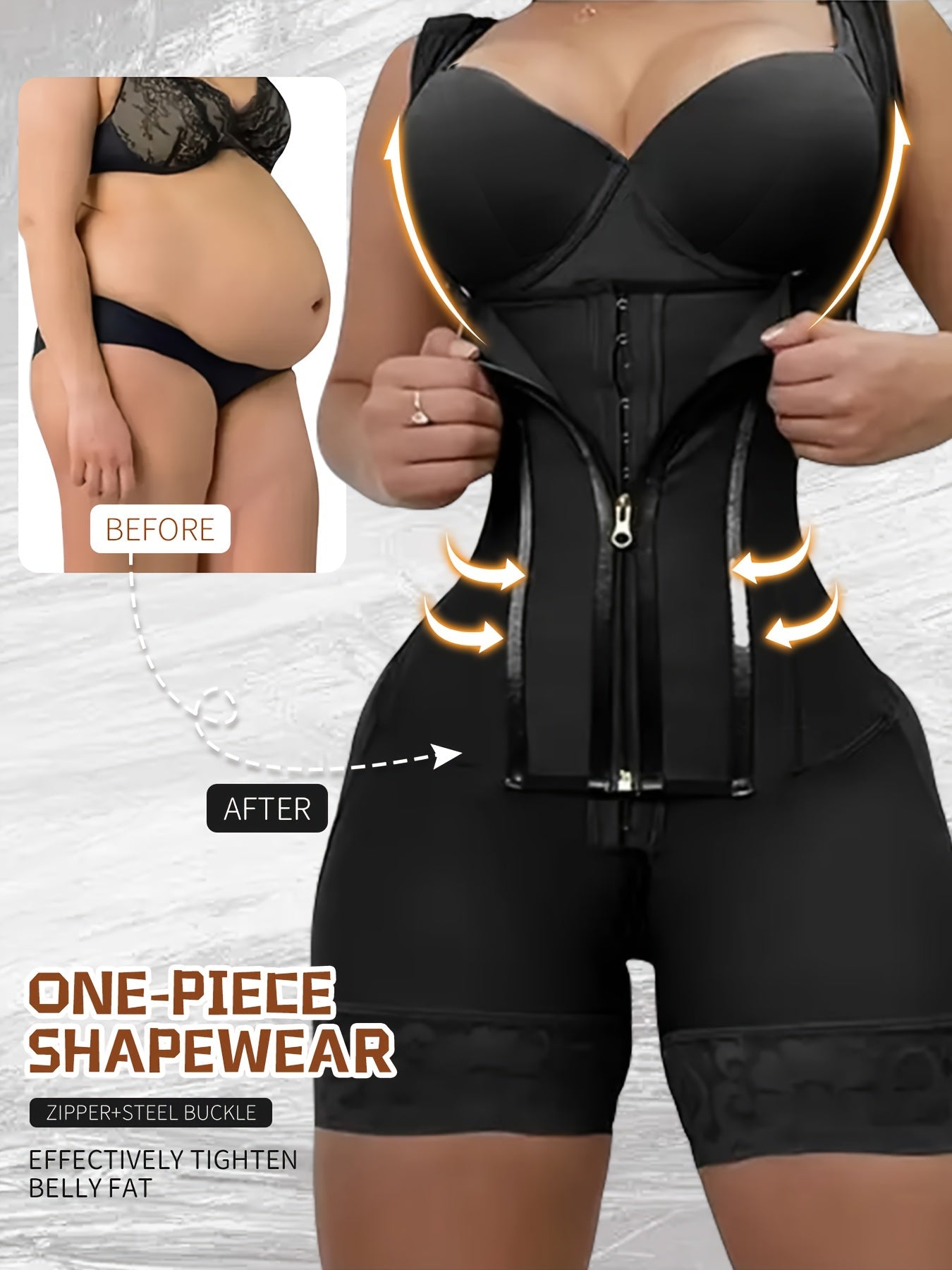 Women's Tummy Control Shapewear Bodysuit - Regular Fit Style 8757