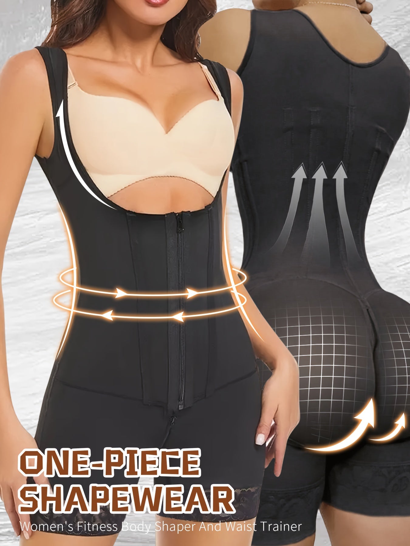 Women's Tummy Control Shapewear Bodysuit - Regular Fit Style 8757