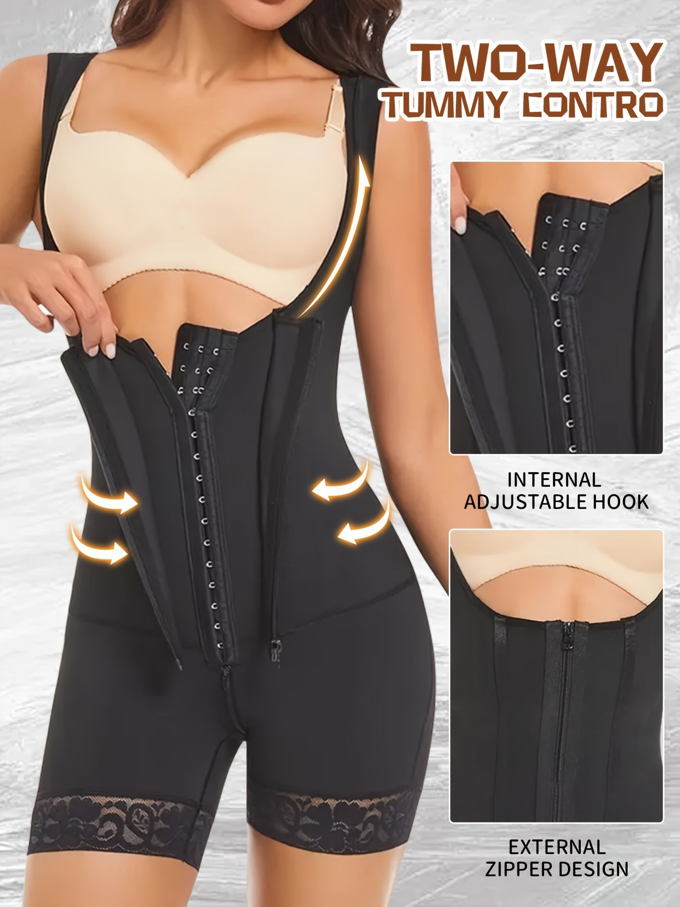 Women's Tummy Control Shapewear Bodysuit - Regular Fit Style 8757